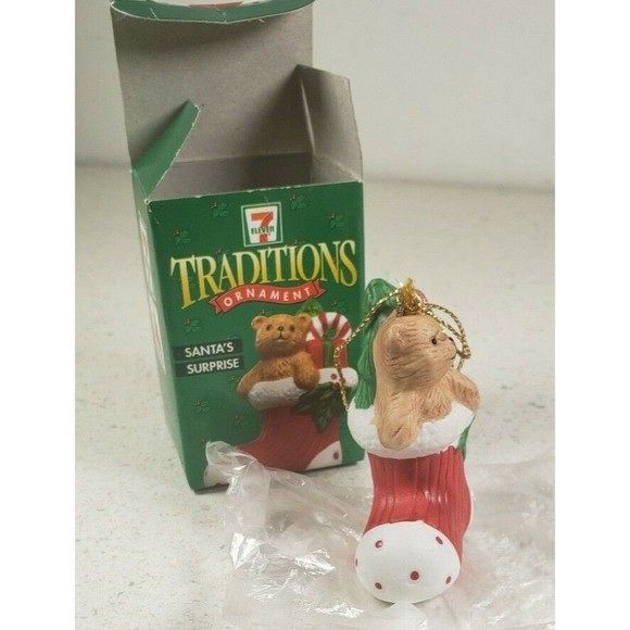 7 Eleven Citgo Traditions Ornament - Santa's Surprise - 1997 NIP - Picture 8 of 10